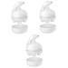 FRCOLOR 3 STK Massage device for the head of the scalp massager electrical head massage clerk head massage brush pets massage physiotherapy white