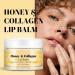 Honey & Collagen Lip Balm 50g Moisturizing Lip Plumper Lip Care for Smooth Lips Long-Lasting Alcohol-Free Smooth Texture Non-Greasy with Collagen for Hydration Gifts for Women - Buy Online on GoSupps.com