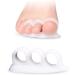 Pedimend Silicone Gel Hammer Toe Protectors - Toe Separator for Crooked Toes - Unisex Foot Care - White (2 Pair) - Buy Online on GoSupps.com