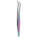 Colorful Stainless Steel Eyelash Tweezers for Perfect Extensions - Long Sloping Design for Home Use - Buy Online on GoSupps.com