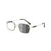 Fashion Polygon Metal Reading Glasses for Men Photochromic Blue Light Blocking Readers Anti UV Sunglasses (Color : Gold Size : 2.0x)