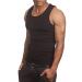 Mens Camo Muscle Tank Top Gym Work Out Super Thick 3 Pack Medium Black