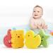4Pcs Baby Bath Sponge Set - Soft Animal Shapes for Infants | Fast Drying Kids Bath Tub Sponge | Fun Shower Sponge for Babies - Buy Online on GoSupps.com