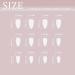 Sethexy 24pc Abstract Almond Shape False Nails | French Press-On Swirl Acrylic Fingernails for Women & Girls - Blue - Buy Online on GoSupps.com