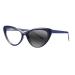 Multifocal Progressive Women's Cat Eye Spring Hinges UV400 Transition Photochromic +1.0 +3.0 Blue 2.5 x