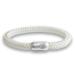The original equestrian sport horse sport horses jockey club sailtaw bracelet with horses engraving handmade high -quality magnetic closure diameter 8 mm women men unisex white 23.0 centimeter