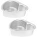 Zerodeko 8 Pcs Heart Cake Mold Cake Mould Baking Trays for Oven Deep Baking Pans for Oven Roasting Pan Lasagna Pan Flat Skillet Cake Decorating Stencils Aluminum Alloy Paper Cup Bakeware 15.3X14.8X5.3CMx4pcs Silverx4pcs - Buy Online on GoSupps.com