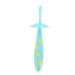 Minkissy toothbrush Transparent belly belt children's toothbrush toothbrush children's toothbrush milk tooth cleaners tooth cleaning brush manual detergent