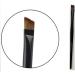 Eyeliner Eyebrow Makeup Brush Duo - LyDia Professional Black Flat Angled Eye Brow/Eyeliner/Eyeshadow Makeup Brush + LyDia Professional Black/Golden Eyeliner Cosmetic Makeup Brush - Buy Online on GoSupps.com