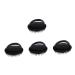 Healeved 12 STK massage shampoo brush hair wash brush hair washers shower head brush silicone scrubber brush for curly hair hairdressing combat baths bathroom care brush plastic scalp