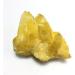 Natural Crystal Rough 130g Aura Crystal Cluster Yellow Angel Aura Titanium Quartz Crystal Specimen Minerals Reiki - Buy Online on GoSupps.com