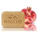 Nablus Soap Natural Pure Olive Oil Pomegranate for dry skin extra gentle made in Palestine free of palm oil and artificial ingredients handmade from 80% extra virgin olive oil 100g - Buy Online on GoSupps.com