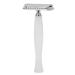 Chiciri's manual razor safe precise shaving good grip stable smooth razor planer for the office for the hotel for home (white)