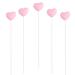 Cake Toppers 5Pcs Cake Toppers Red/Pink Heart No Odor Romantic Happy Birthday Cake Decoration for Festival Cupcake Toppers Cupcake Toppers