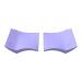 2x 2 in 1 Silicone Eyelash Stamper Left Right Lower Lashes Stamps Eyes Makeup Tool for Woman Girl Violet