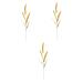 Warmhm 3pcs Simulated Ears of Corn Fake Wheat Ears Dried Wheat Stalks for Decorations Wheat Decoration Single Artificial Grass Plant Artificial Wheat Ears Stalks Vegetable Iron Goldenx3pcs 12X75CMx3pcs