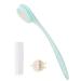 BEDELITE Back Bath Brush Long Handle for Shower - Ergonomic Streamlined Back Brush Scrubber(16.4" Long), Bath Scrubber Body Brush for Showering, Shower Brush for Men & Women(Blue)