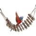 Zerodis Wooden Ladder for Birds | Parrot Climbing Bridge & Pet Toys | Durable Hammock & Toy for Birds - Buy Online on GoSupps.com