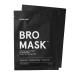 BRO MASK: Korean Face Mask for Men | 2 Pc. Hydrating Anti Aging Sheet Masks Contains Vitamin C, Vitamin E, Hyaluronic Acid, Hydrolyzed Collagen for Face Care & Acne Treatment by Jaxon Lane (4 Pack) 1 Ounce (Pack of 4)