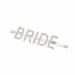 TOFINZO Bridal Hair Accessories Wedding Hair Accessories For Women Hen Party Crystal Rhinestone Elegant Bride Letter Hair Pins for Bridal & Bachelorette Party Silver