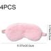 4 Pcs Plush Silk Sleep Mask Set with Adjustable Elastic Strap for Women Men Kids - Buy Online on GoSupps.com