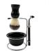 Crody Simplicity Men's Shaving Brush Set - 4-in-1 Stainless Steel Bowl Holder Fashionable & Durable 10x14.5cm Black | International Shipping Available - Buy Online on GoSupps.com