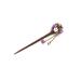 Frcolor Wooden Hair Pin Chinese Hair Sticks with Tassel Retro for Women Hair Styling Purple