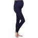 YAHOMI Womens Ladies Maternity Over Bump Stretchy Adjustable Full Ankle Length Soft Cotton Leggings Size 8 to 20 16 Navy