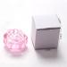 2Pcs Crystal Glass Nail Art Dappen Dish with Hexagon Lid - Pink - Buy Online on GoSupps.com
