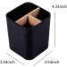 Bamboo Toothbrush Holder - Black Bathroom Organizer - Buy Online on GoSupps.com
