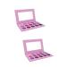 Angoily 2pcs 15 Eyeshadow Makeup Palette Eye Shadow Make up Kit Miss Pearlescent 1 count (Pack of 1) Purplex2pcs