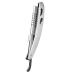 Minkissy razor holder made of stainless steel.Hairdresser razor holder beard blade-razor holder blades razor foldable razor holder nose hair cutter straight blade face man stainless steel