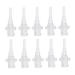 BCOATH 10pcs Disposable Conical Ear Washer Tips for Adults and Family PP Earwax Cleaning Tools Safe and Flexible Ear Flushing Nozzles for Irrigation and Hygiene