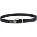 Catelles Women's Genuine Leather Belt - 1.1 Width with Gold Buckle | XS Pant Size 0-2 | Black - Buy Online on GoSupps.com