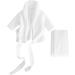 Soimiss Baby Bathrobe & Cotton Swimming Suits | Thick & Cozy for Newborns (0-1 Months) - Pink & White Options - Buy Online on GoSupps.com