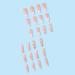 Press on Nails Long Ballet False Nail Pink and Silvery Shining Love Heart Diamonds False Nails Press on Nails Designs Acrylic Nails Press on Artificial Nails Stick on Nails For Women Girls 24Pcs - Buy Online on GoSupps.com