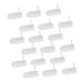 Tovinanna 1 set 18 pieces of gauze- newborn fingert towel brush toddler elastic oaks GaSezebr sten fabric toothbrush toothbrush oral toothbrush white disposable massage device
