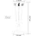 NOCCUR 60 Pack 5OZ Silver Plastic Champagne Flutes - Premium Quality Glasses for Wedding & Party - Buy Online on GoSupps.com