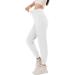 Rosemmetti Women's High Waist Tapered Joggers - White | Perfect for Workout, Yoga, and Running - Buy Online on GoSupps.com