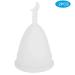 2Pcs Menstrual Cup for women during menstrual period Silicone Women Menstrual Cup Female Hygiene Cup Menstruation Period Supplies(White) - Buy Online on GoSupps.com