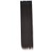 DOITOOL Hair Extension Wig Natural Hair Wig Curly Hair Extensions Synthetic Hair Extensions Black Frontal Wig Natural Hair Extensions Long Straight Hair High Temperature Wire Miss Hairpin 75X16CM Black