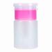 Pump Bottle Dispenser 60ml Nail Polish Remover Pump Dispenser Push Down Cleanser Bottle Empty Liquid Bottle Container for Nail Polish and Makeup Remover(Pink)