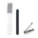 3in1 Metal Foot File Set - Callus Remover Foot Rasp Scraper and Files | Pedicure | Nail Cutter Included | Intensive Calluses and Dead Skin Removal for Feet | Complete Heel Scrubber and File Set