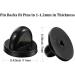 100PCS Rubber Pin Backs - Safety Backs for Lapel Pins, Brooches, Hats, Badges - Black - Buy Online on GoSupps.com