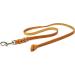 Copcopet - Dog leash Cognac made of premium cowhide - soft drag line for dogs with chromic carabiner - braided fat leather line without hand loop - dog accessories made in Germany (10m x 15mm) 10 m x 15 mm cognac