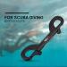 Durable Stainless Steel Double End Snap Bolt for Scuba Diving - 90mm | Black Dive Hook - Buy Online on GoSupps.com