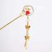 Hair Sticks 1PC Retro Flower Hairpin Chinese Style Hanfu Hair Stick All-match Pearl Long Tassel Flower Bead Crystal Hair Fork Hair Accessories(gold)