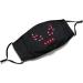 Guanxing LED Voice Activated Light Up Face Mask - USB Rechargeable for Costume, Christmas, Halloween, Party - Black Large - Buy Online on GoSupps.com