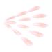 Handcess Coffin Shiny Artificial Nails - Long Ballerina Press Nails in Pink Gradient with Flames | 24 Full Cover Acrylic Nails for Women & Girls - Buy Online on GoSupps.com