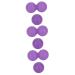 Gleavi 6 STK YOGA-BALL YOGA MASSAGE INSUST MASSAGE LACROSE LACRASIE LACROSE LACROSE Massage Yoga self-massage peanut roll Fitness Fascia ball TPR Double ball Violet 12.1x6.1CMX3PCS Lilax3stk